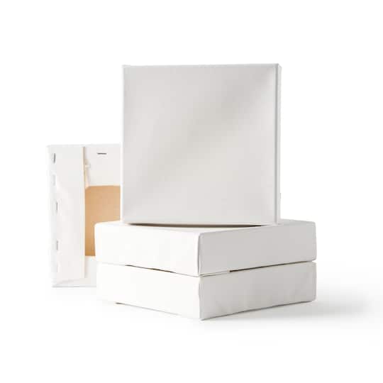 Michaels, 4 Pack Level 1 6" x 6" Deco Canvas by Artist's Loft® – Category: Stretched Canvas